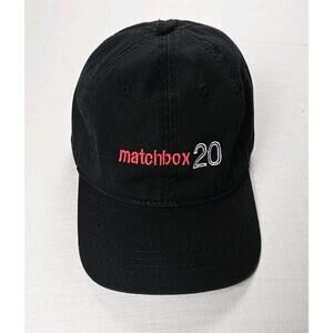 Vintage Y2K Matchbox 20‎ Black Red And White Embroidered Hat OSFM
